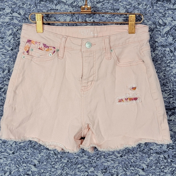 Pink High-Rise Shorts - Picture 1 of 5